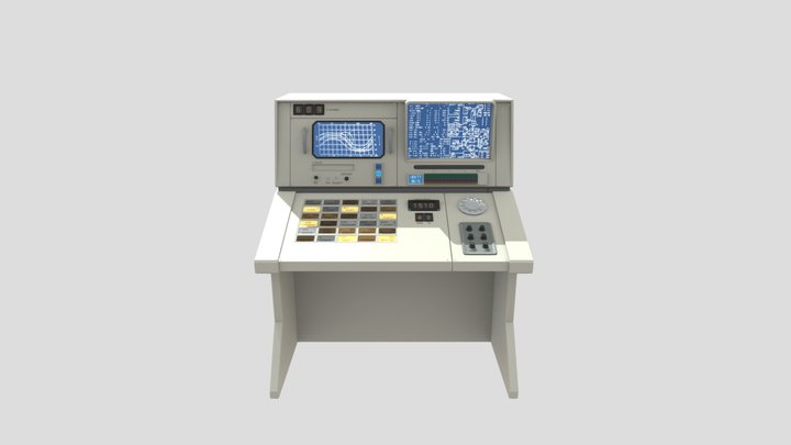 Old Nasa Computer 3D Model