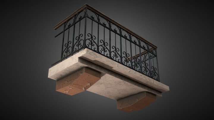 Balcony 3D Model Free 3D Model