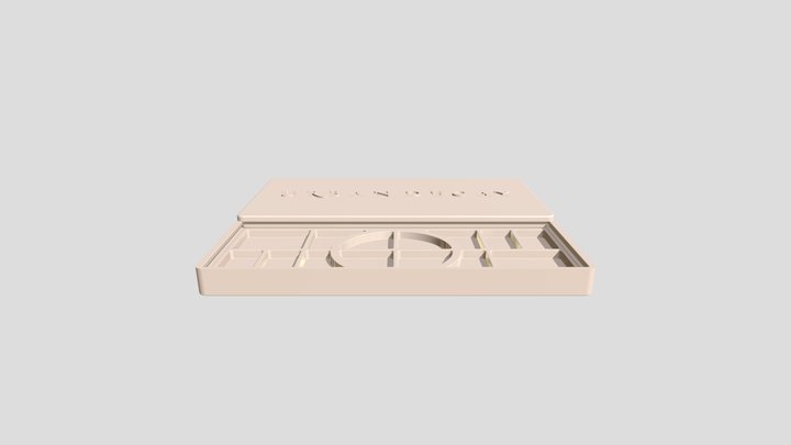 urban decay flat cool matte 3D Model