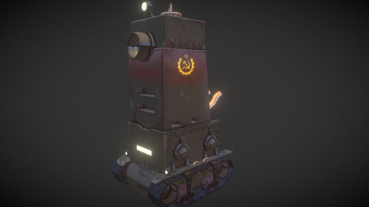 Soviet style Metal Slug tank 3D Model