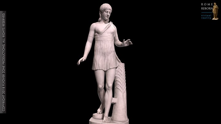 3D rendering of Running woman (Atalanta Barberini)