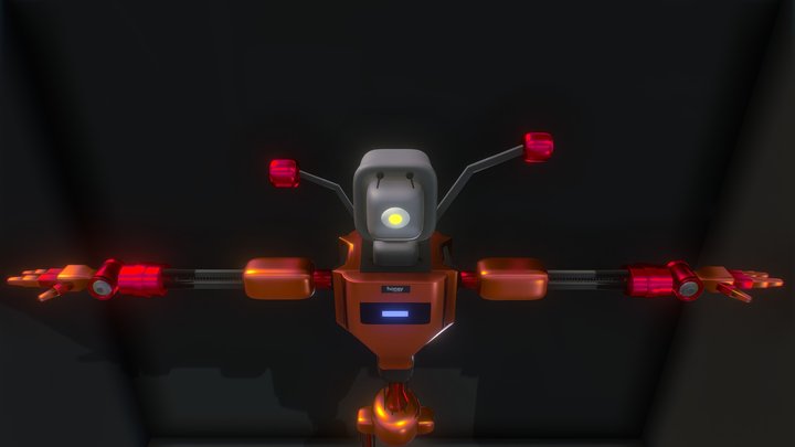 Prototype Robot Model 3D Model