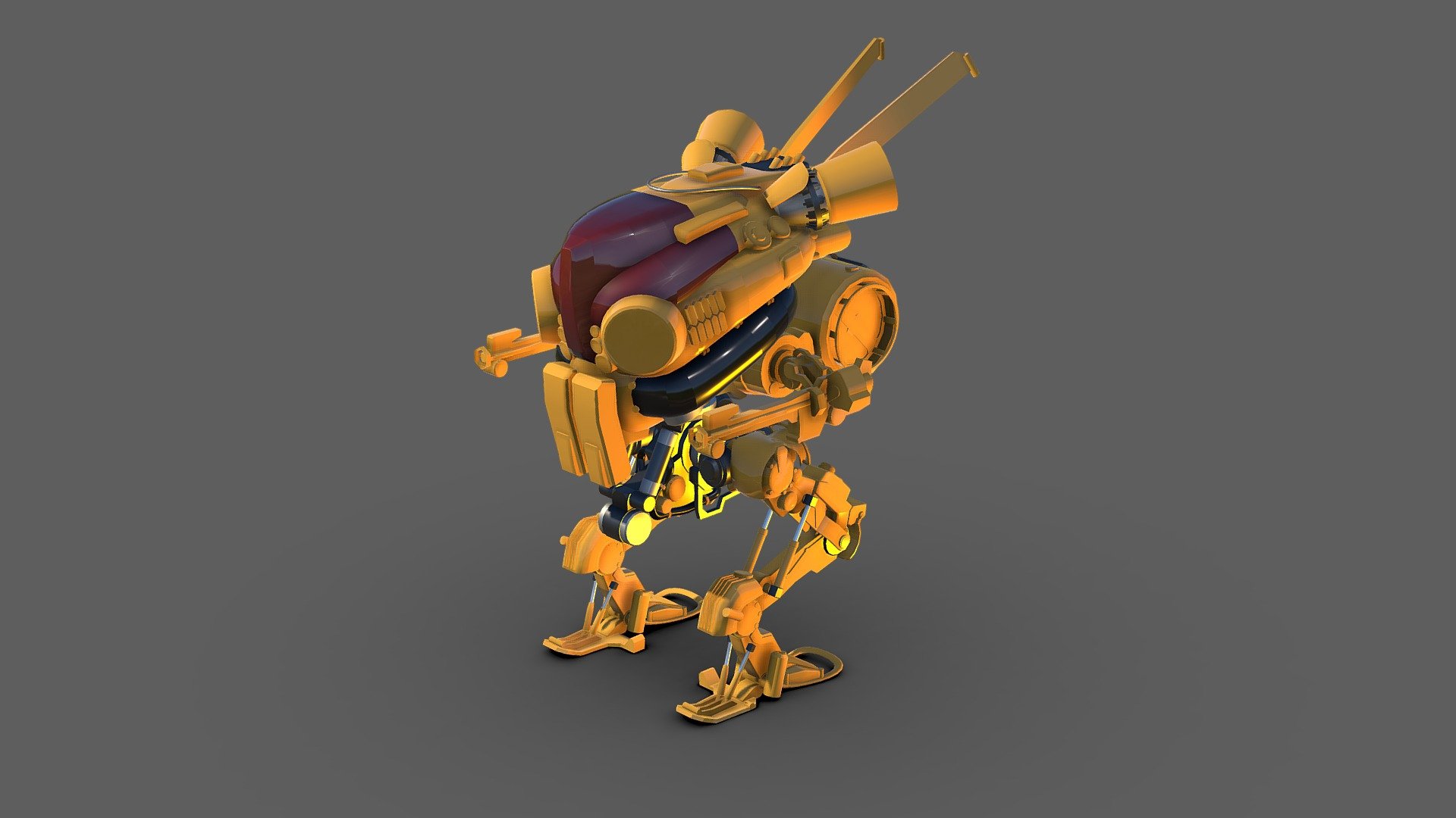 Mech 2 - 3D model by palubasu [fa654ad] - Sketchfab