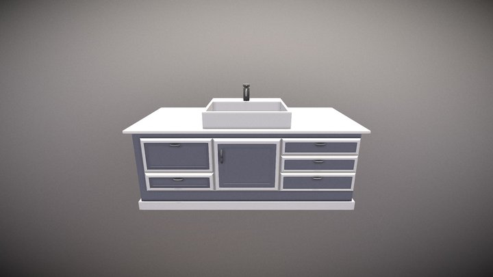 Sink + Cabinet 3D Model