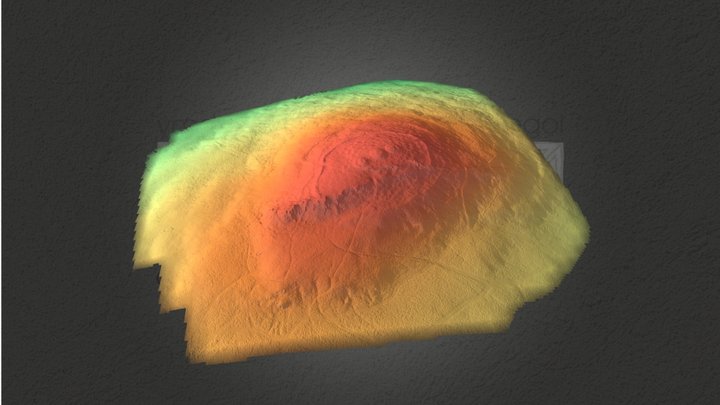Foel Drygarn (PRN 1010) Digital Elevation Model 3D Model