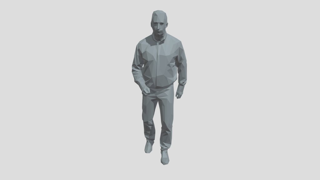 Lowpoly Male Walking