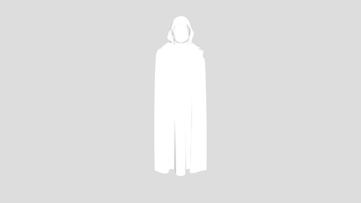 MoonKnight head and cape animation 3D Model