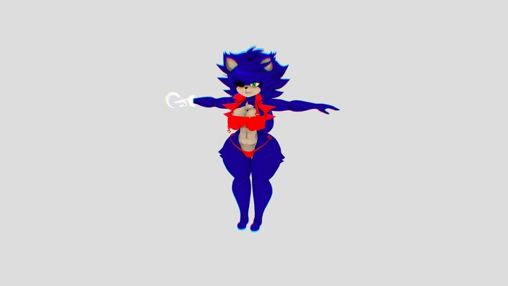 sonic fexa bikini 3D Model
