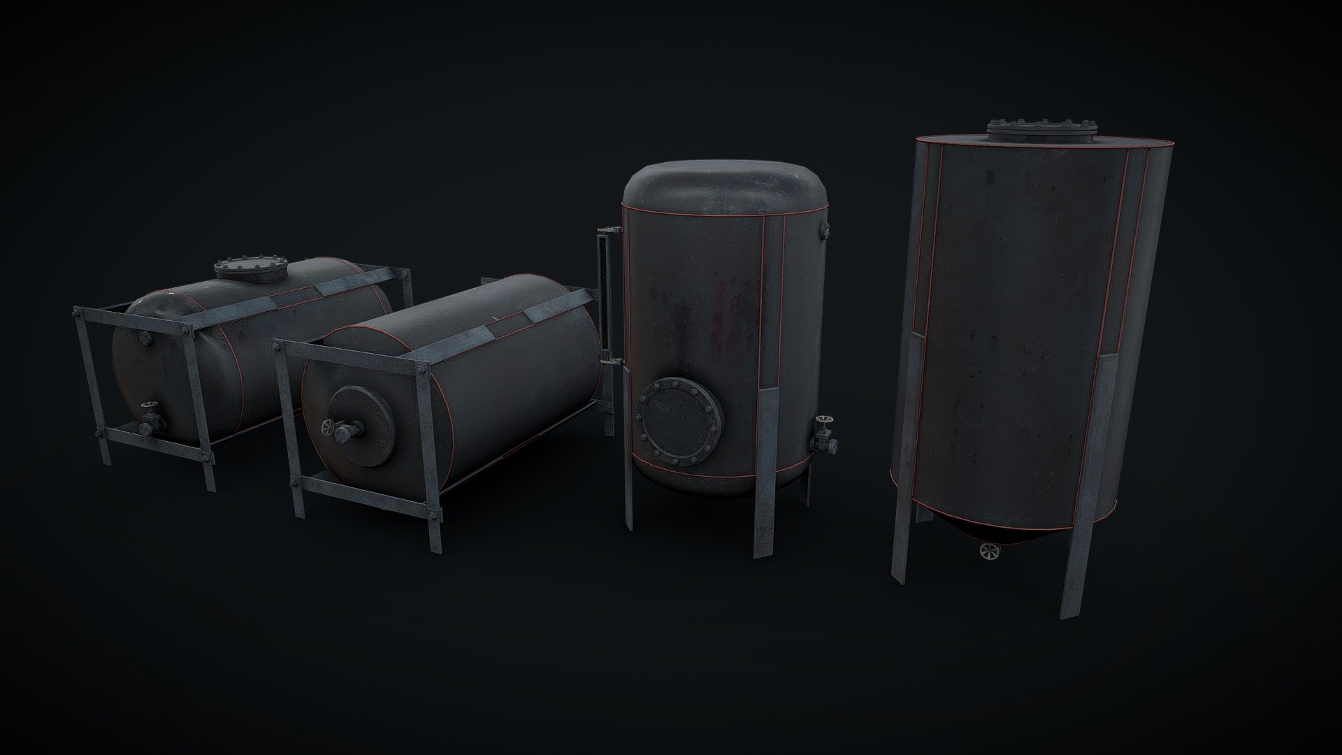 Liquid storage models pack - Download Free 3D model by maxpsr [fa672d7 ...