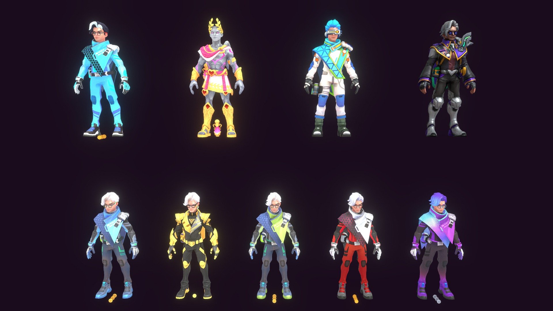 Power guardian pack - Buy Royalty Free 3D model by Luna Studio ...