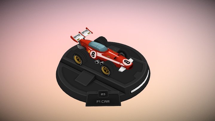F1 Car 3D Model