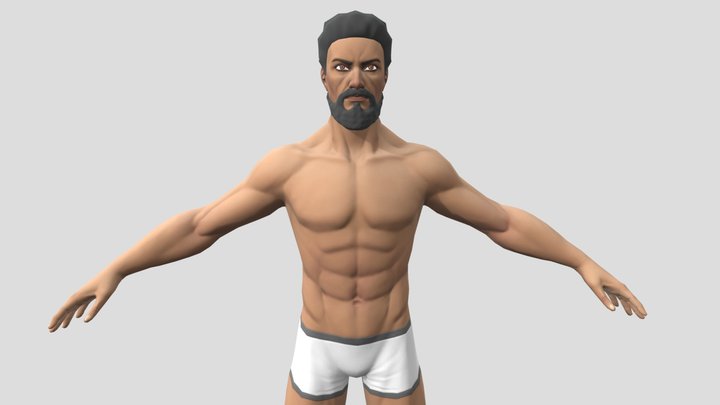 Rigged Male Character - Base Mesh - Johar 3D Model