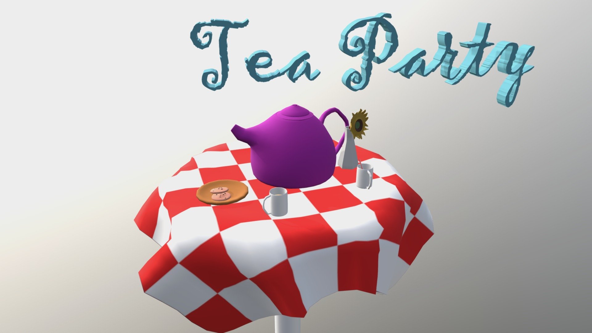 Teaparty — Sketchfab embed 3D viewer