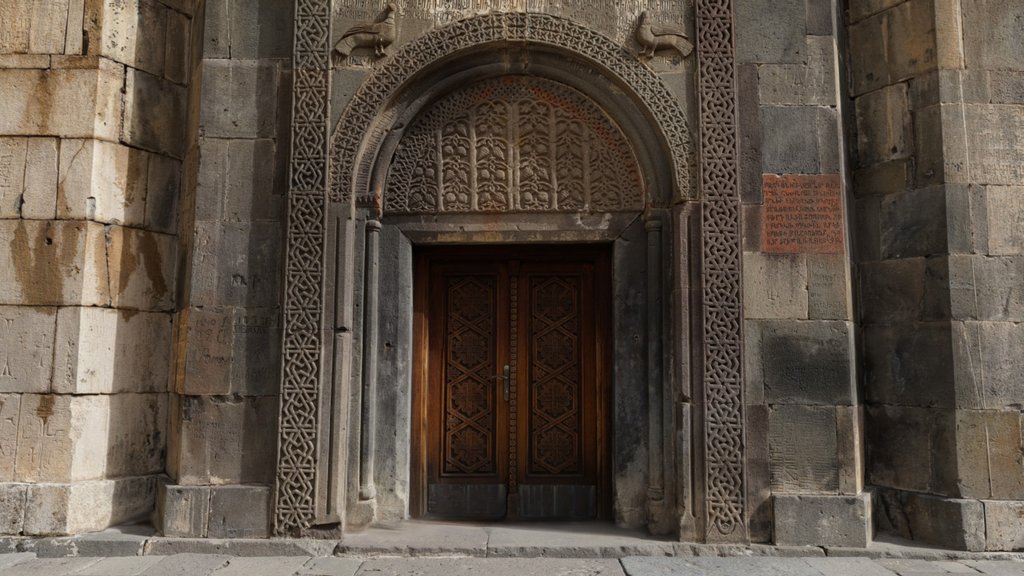 Geghard Monastery - Portal of Katoghike Church