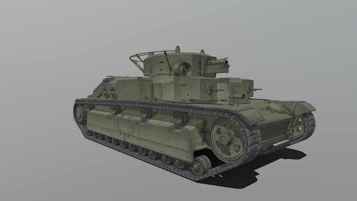 T-28 – Kostenloses 3D-Modell STL