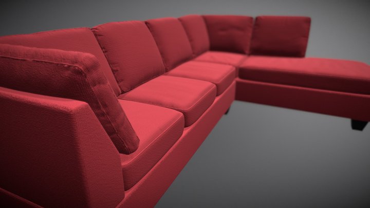 Fabric Sofa 3D Model