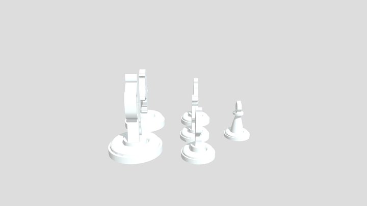 Tablero ajedrez Vengadores 3D Model