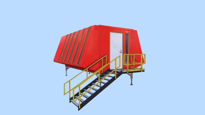 Antarctic Station 3D Model
