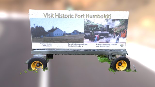 Fort Humboldt Billboard (v4) 3D Model