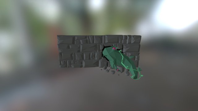 Walltile with Vine 3D Model