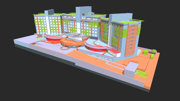 3DTEK - Maquete Resort Modelo Aprovação 3D Model
