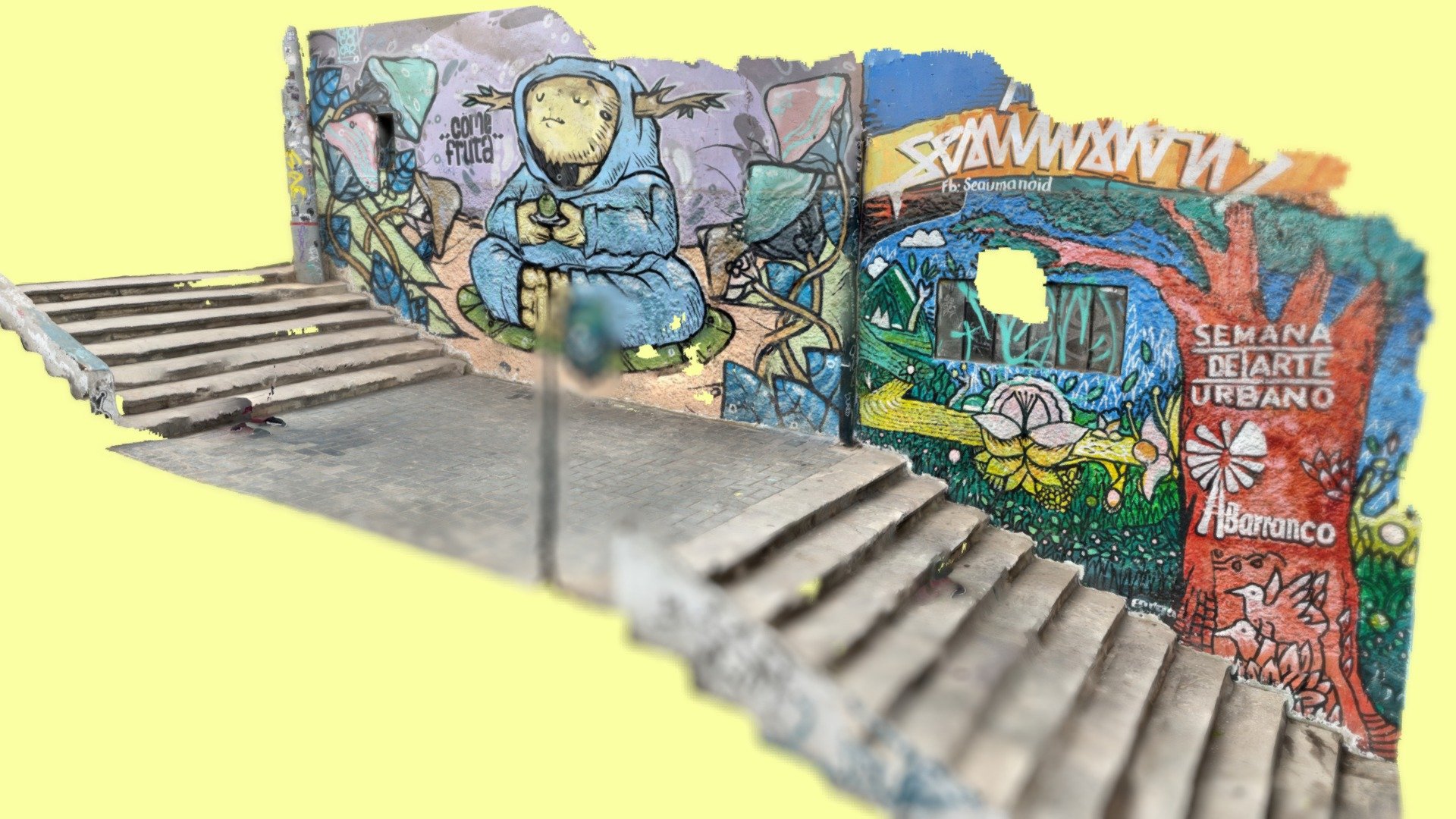 Day 20: Come Fruta (Eat Fruit) Mural | Barranco