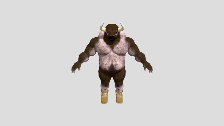 Bull Man 3D 3D Model