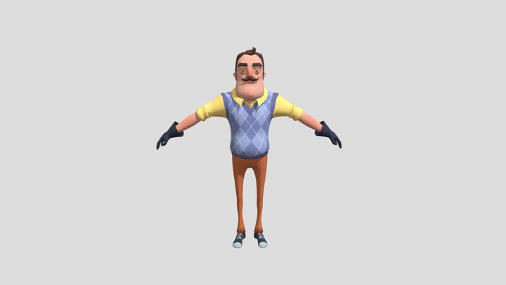 theodore peterson hello neighbor – Kostenloses 3D-Modell STL