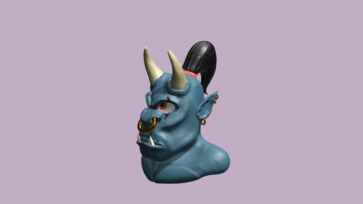 Ogre sketch bust 3D Model