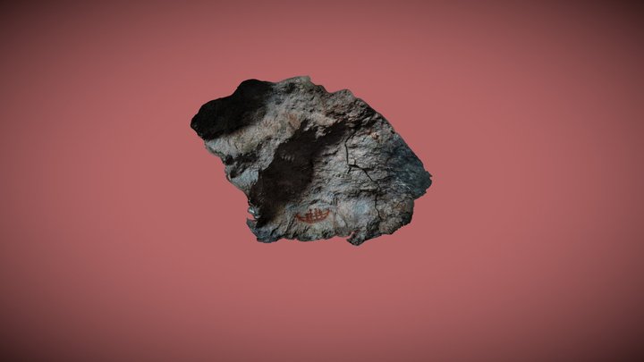 Boat Depiction (Liang Metanduno, Muna Island) 3D Model