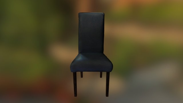 Leather Dinner Chair Scan 3D Model