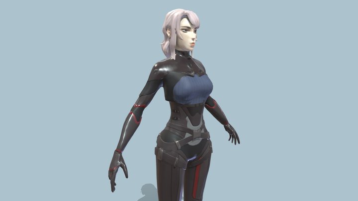 Sci-fi Female Character - Tabbi 3D Model