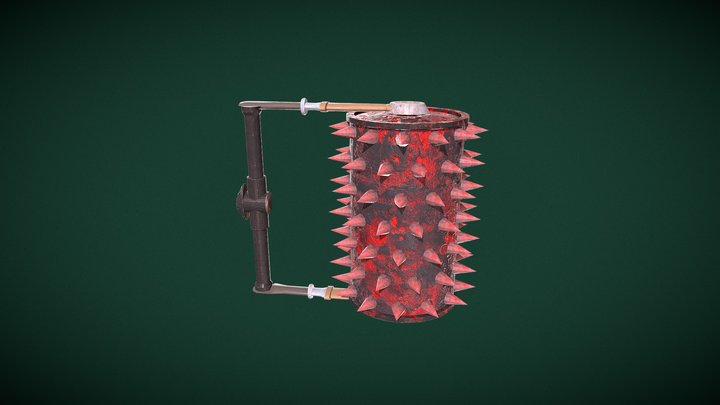 SwitchNTrap: Bloody Barrel Trap For Unity 3D Model