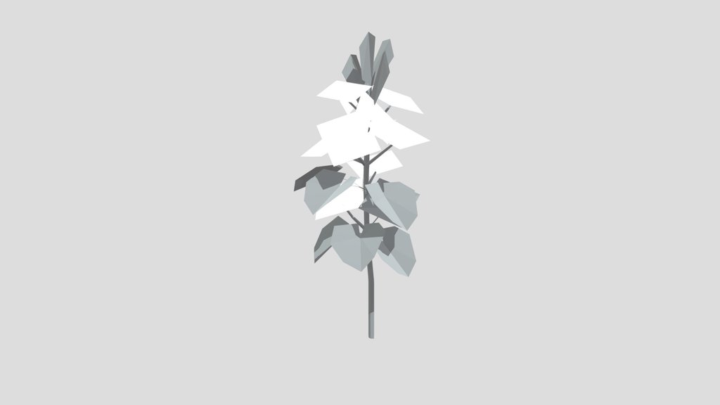 Stylized Grass Flower Single