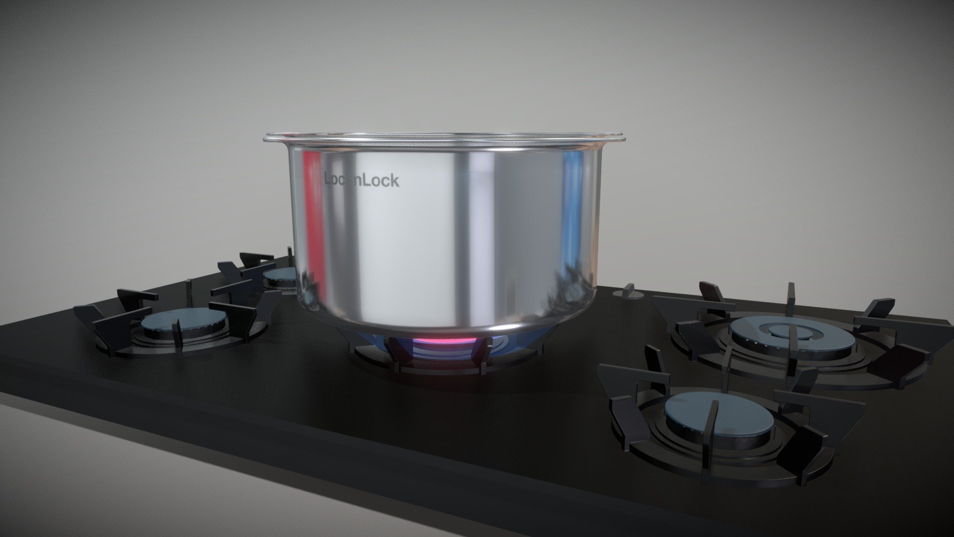 Stainless steel pot