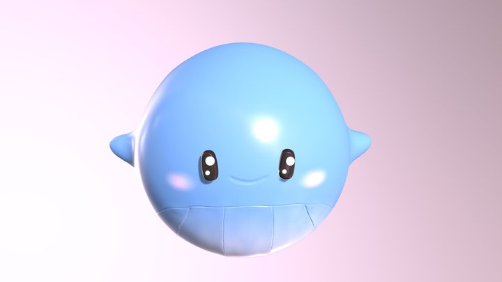 cute whale 3D Model