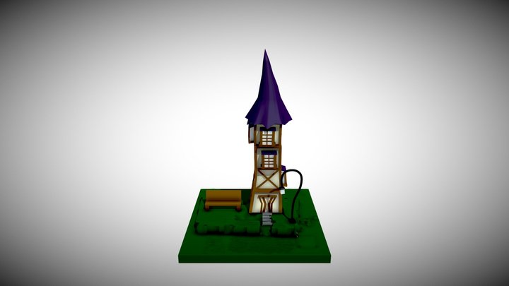 Maison Haute Colorée 2 3D Model