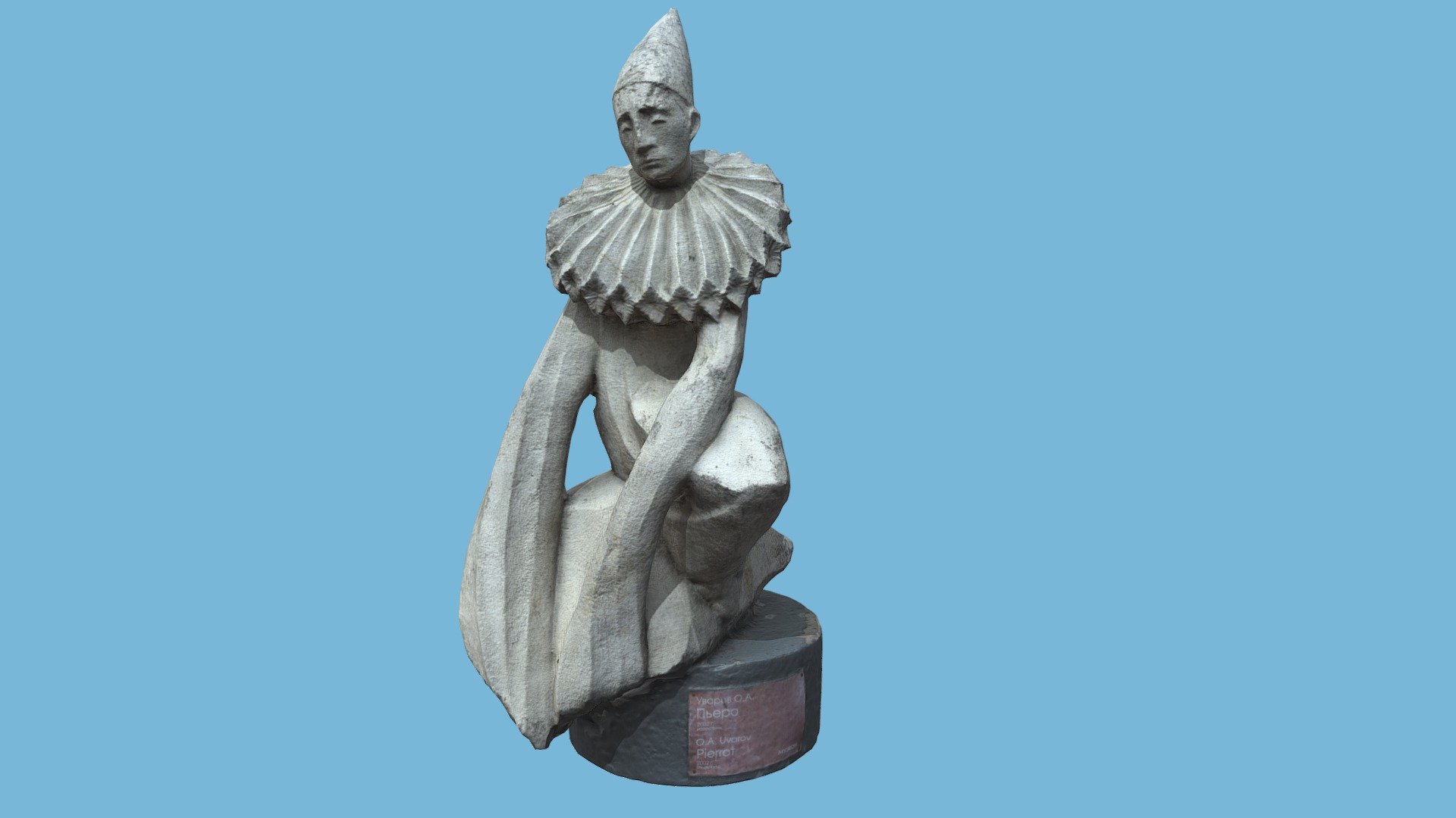 Pierrot Sculpture - 3D Scan