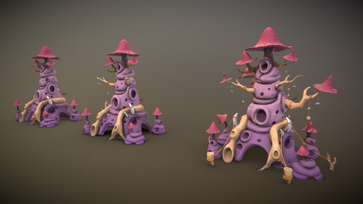 Krakee tower 3D Model