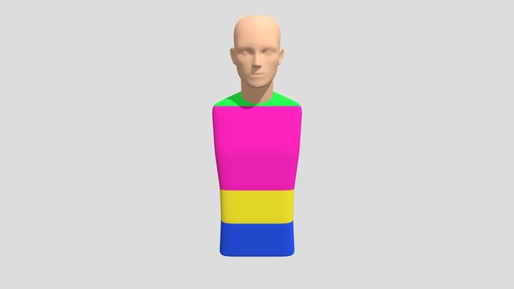 Half Body 3D Model