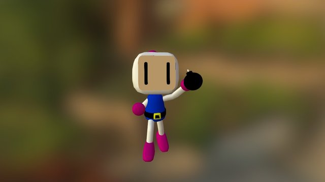 Bomberman attack ( throwing bomb ) 3D Model