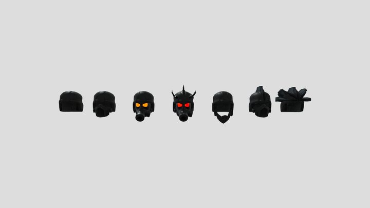 Astro Helmets 3D Model