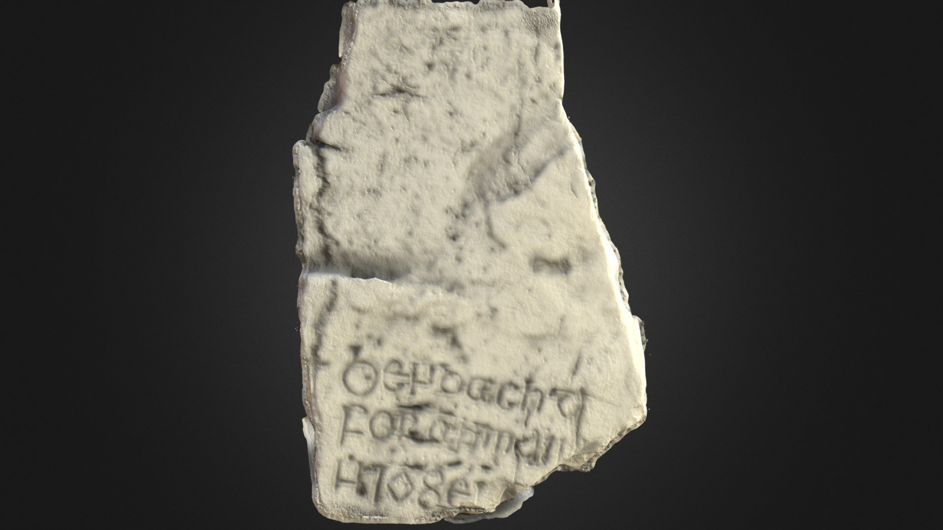Inscribed Stone St. Comans 3 RO039-043009