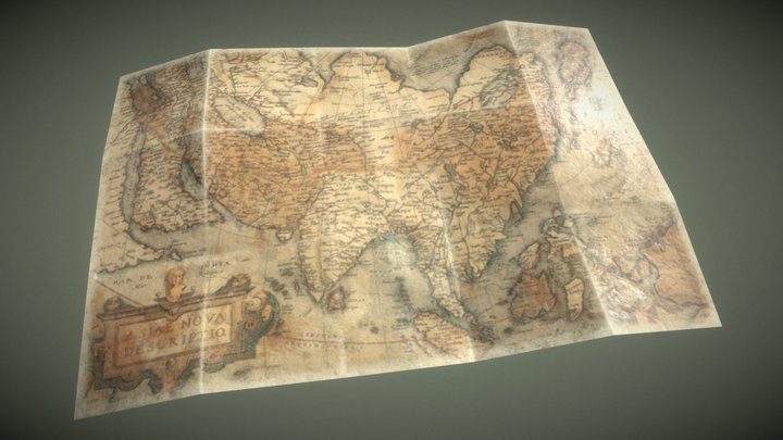Ancient Map 3D Model