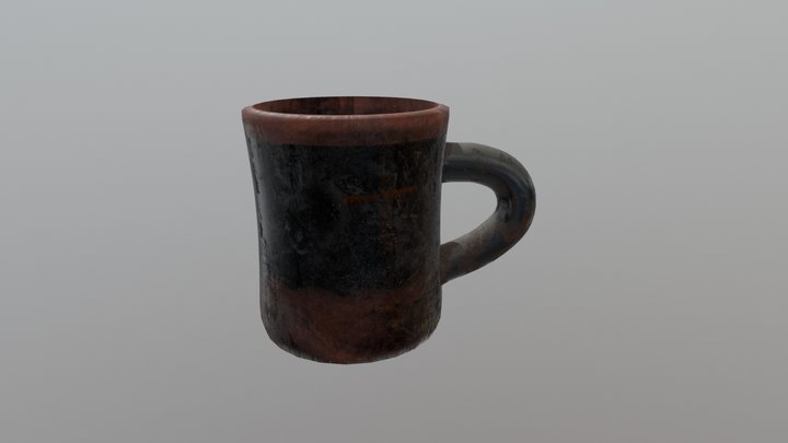 Rusted Over Mug 3D Model