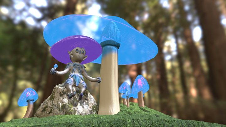 Mushroom fantasy 3D Model