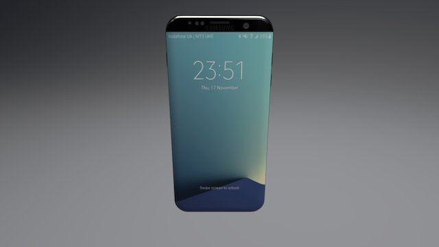 Samsun Galaxy S8 3D Model