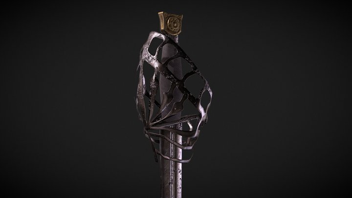 Schiavona Rapier 3D Model