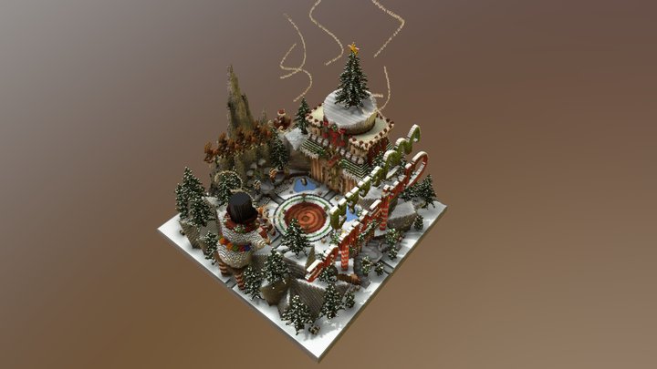 CavePvP / Christmas Spawn 3D Model