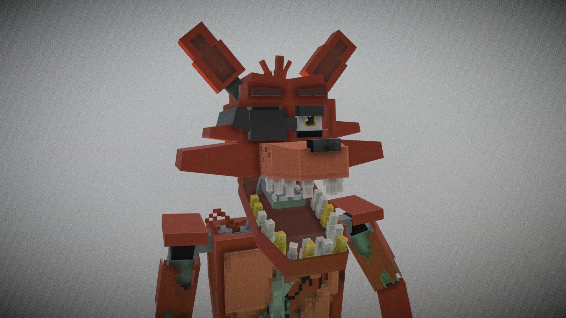 Custom Foxy The Fox By: Nikson - 3D model by Nicholas C. (@farded ...